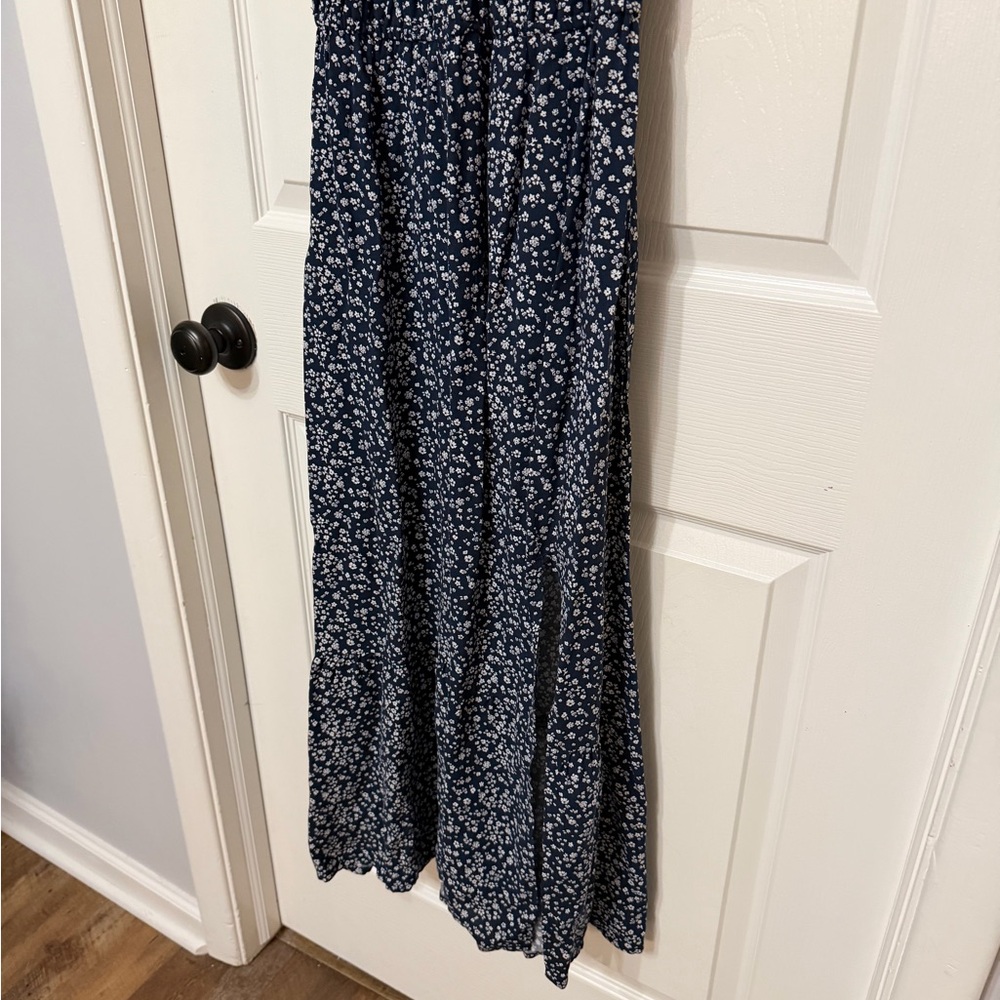 HOLLISTER channeled‎ bodice midi dress floral print XS - Picture 4 of 9